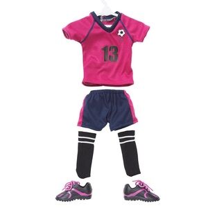 Journey Girls Outfit - Pink Navy Blue Soccer